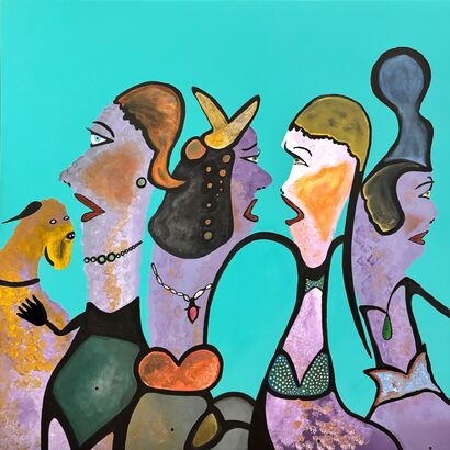POOL DAY - a Paint Artowrk by Antonio Cury Neto